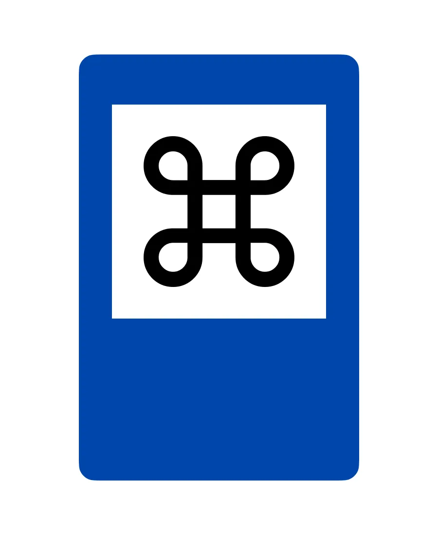 Road sign 6-22